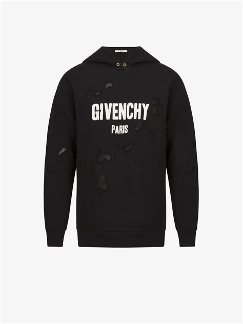 givenchy paris hoodie replica|givenchy paris sweatshirt destroyed.